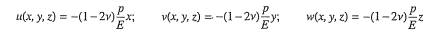 A rectangular elastic solid with dimensions a x b x c is simply supported along the three sides...-4