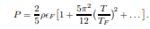Use (6.170) and (6.174) to show that the mean pressure for T TF is given by (6.170) (6.174)-3