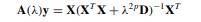 Using B-splines, the rows of X B have only p - 1 nonzero entries. Show that the inner product matrix...