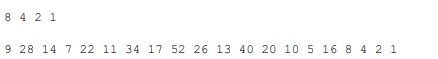 The hailstone sequence, sometimes called the 3n+1 sequence, is defined by a function f (n): Although...-3