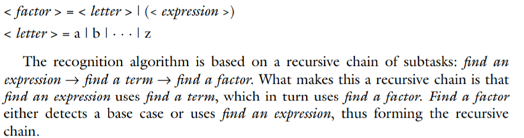 The following is a grammar that allows you to omit parentheses in infix algebraic expressions when...-5