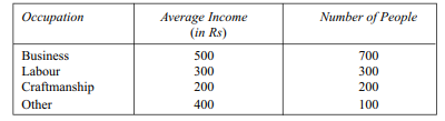 (i) A factory has five sections employing 105, 184, 130, 93 and 125 workers. The mean earnings in a...