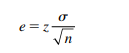 Examine the equation for the margin of error when estimating a population mean Indicate the effect...