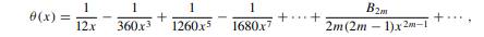 The correction ?(x) in (7.6.2) for Stirling’s formula has the series expansion where the higher...-1