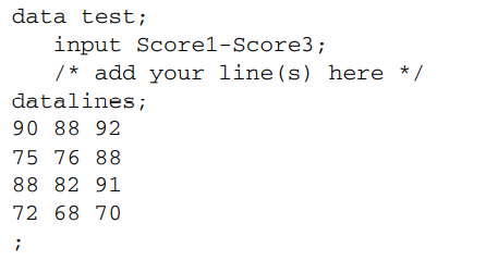 Modify the program here so that each observation contains a subject number (Subj), starting with 1: