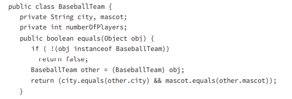 What is true about the following code? You may assume city and mascot are never null. A. The class...-1