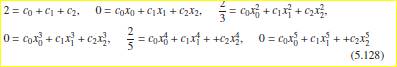 In our study of Gaussian quadrature in chapter 7, the brute-force approach will lead to systems of...