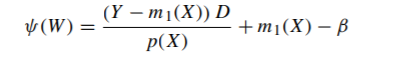 Let D be binary. Imagine we want to estimate E[Y 1] from the sample {(Yi, Xi, Di)} n i=1 by solving...