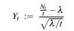 Let Z t be as in the preceding problem. Show that if c(t) ? c > 0, then Let N t be a Poisson process...-2