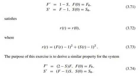 We observed above that the solution of the simple system (a) Show that (b) Integrate (3.75) from 0...-1