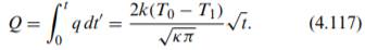 Use the results of the sudden half-space heating problem, Equation (4.117), to estimate the time...