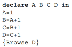 Order-determining concurrency. Explain what happens when executing the following: In what order are...-2