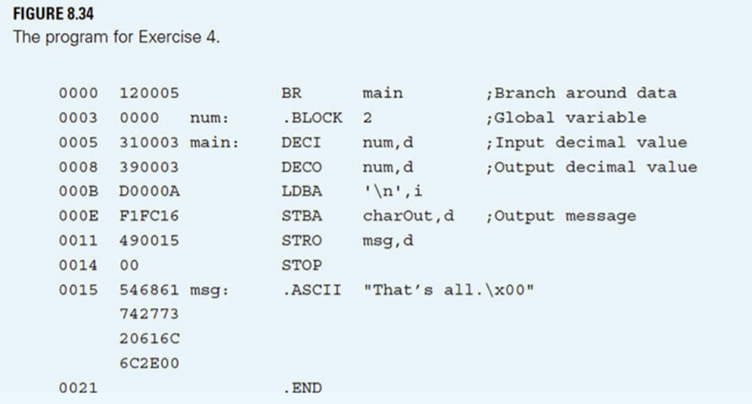 The program of FIGURE 8.34 executes, generating an interrupt for DECI. For Figure 8.6, the entry to...-1