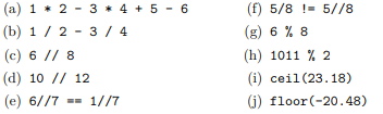 Determine the value of each of these expressions: Determine the value of each of these expressions:-2