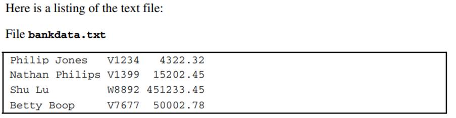 Repeat Problem 6 using formatted input to read the data values instead of column input.-2