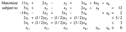 Find a nonbasic feasible optimal solution of the following problem: (Hint: Let the initial basis...-1