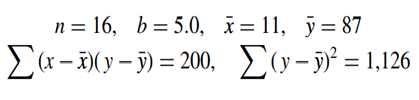 The linear relationship between weight y (in grams) and age x (in days) has been studied in a strain...-1