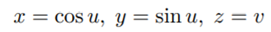 Determine the tangent plane and a normal vector to the circular cylinder at the point corresponding...-1