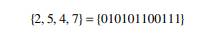 Given a binary string that represents a concatenation of four attribute values: use this example to...