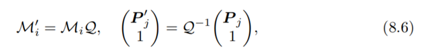 Show that only one of the four possible solutions for camera motion found by the binocular Euclidean...-2