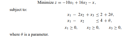 Consider the linear program: a) For ? = 0 i) Solve the linear program. ii) What are the optimal...