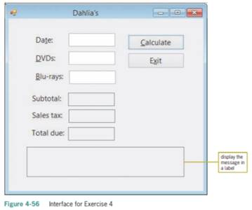 Create an application, using the following names for the solution and project, respectively: Dahlia...