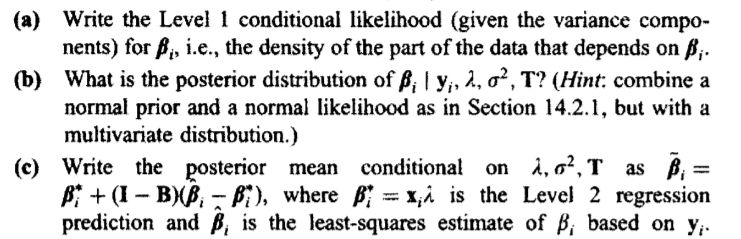 Consider the random coefficient model (14.7).