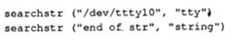 Write a function called searchstr which takes two character pointers as arguments and which returns...-4