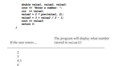 Study the following program and complete the table. Complete the following program skeleton so it...-2