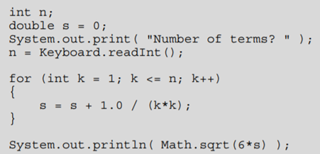 Work out by hand the output of the following program for n = 4: If you run this program for larger...