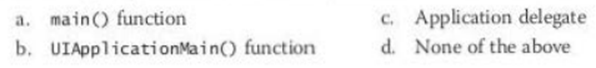 In iOS apps, you write code for life cycle events in which of the following? Tombstoning" means a...-1