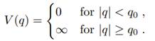 Two identical particles move interaction-free in a one-dimensional potential well with infinitely...