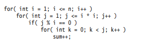 Occasionally, multiplying the sizes of nested loops can give an overestimate for the Big-Oh running...