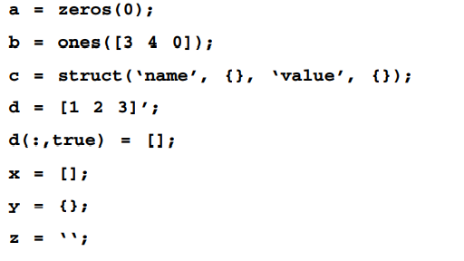 Investigate the result of commands class and size when used for the variables created by the...