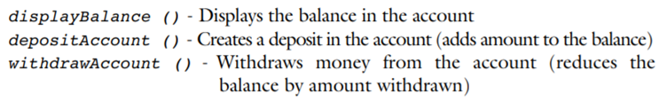 Write a Java program for bank transactions by creating the Abstract Class: BankAccount and derive...-1