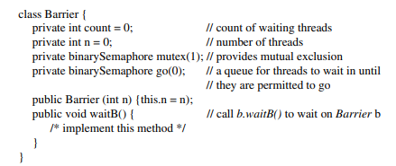 Many problems require iterative solutions. In these solutions, n threads are created at the...-2