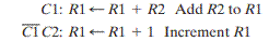 Two register transfer statements are given (otherwise, R1 is unchanged): (a) Using a 4-bit counter...-1