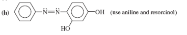 Show how you would convert aniline to the following compounds. Show how you would convert aniline to...