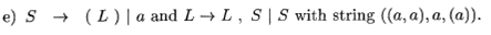 Write a Yaccprogram that takes lists (as defined by the grammar of Exercise 4.2.2(e), but with any...