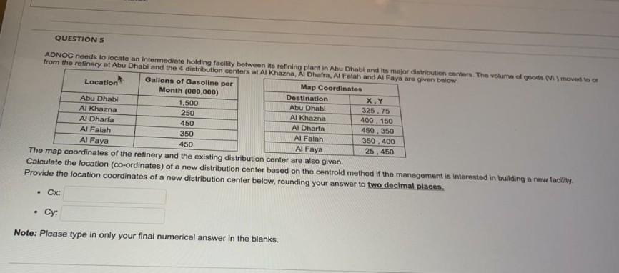 ADNOC needs to locate an intermediate holding facility between its refining plant in Abu Dhabi and...