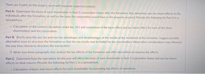 Spreadsheet Parts A & Cpart B in 2-3 paragraphs Three taxpayers (Anna, Belle, and Claire) decide to...-2