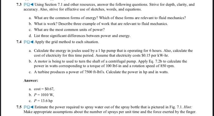 PQ+Using Section 7.1 And Other Resources, Answer The Following Questions, Strive For Depth, Clarity,...