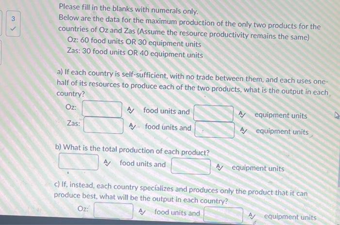 Please fill in the blanks with numerals only. Below are the data for the maximum production of the...-1