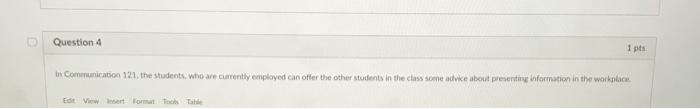 Typically students prefer classes, that apply directly to their current or future careers. Question...-6