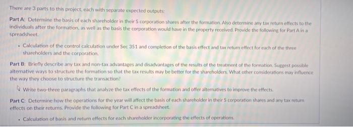 Spreadsheet Parts A & Cpart B in 2-3 paragraphs Three taxpayers (Anna, Belle, and Claire) decide to...-2