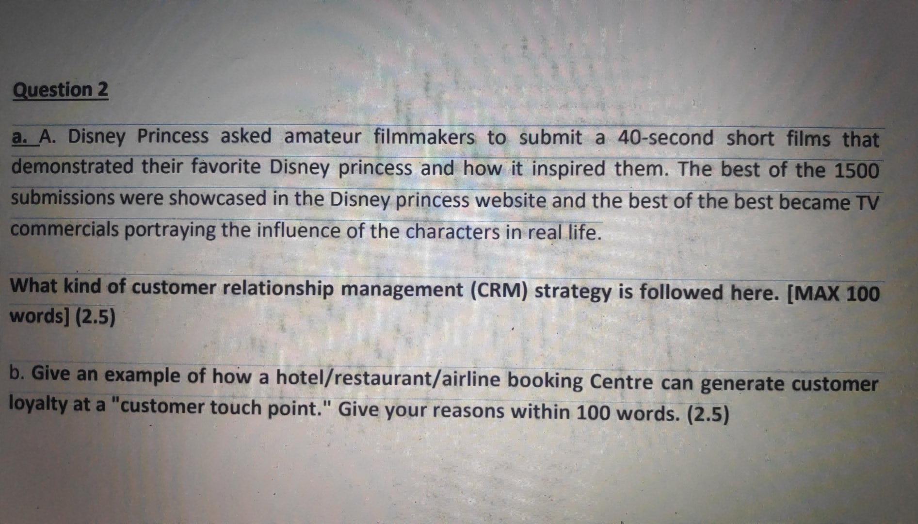 Disney Princess asked amateur filmmakers to submit a 40-second short films that demonstrated their...