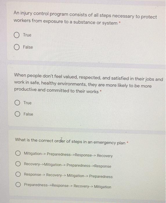 An injury control program consists of all steps necessary to protect workers from exposure to a...-1