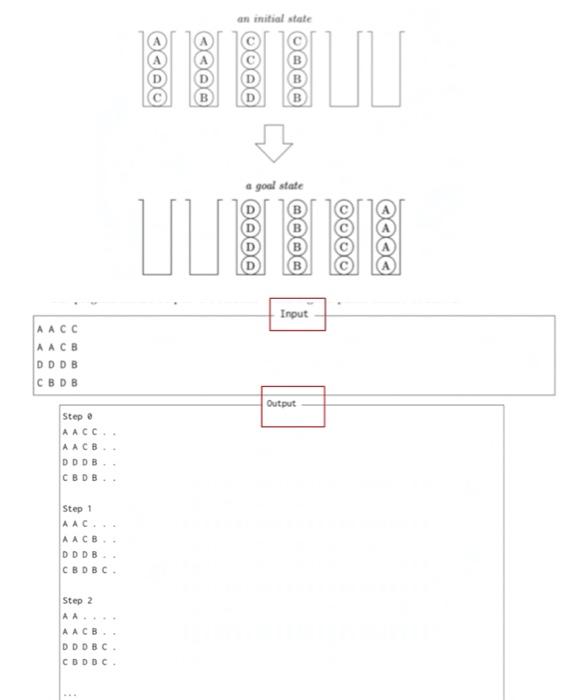 See the answer Write a Python program that accepts stacks of balls as input, conducts a Uniform-Cost...