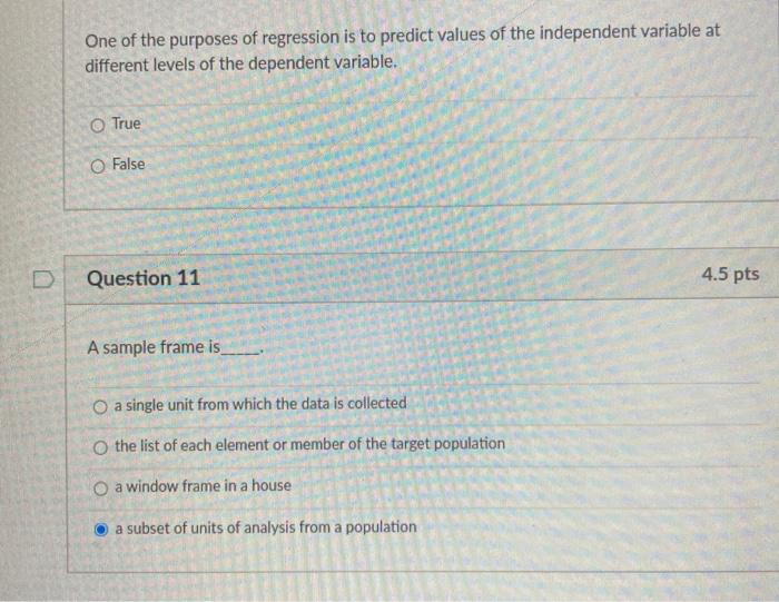 The median value of the following array of data 1, 2,5, 3, 4, 9, 18 is 3 True O False Question 17...-4