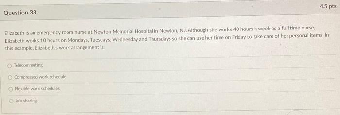 Elizabeth is an emergency room nurse at Newton Memorial Hospital in Newton, NJ. Although she works...-2